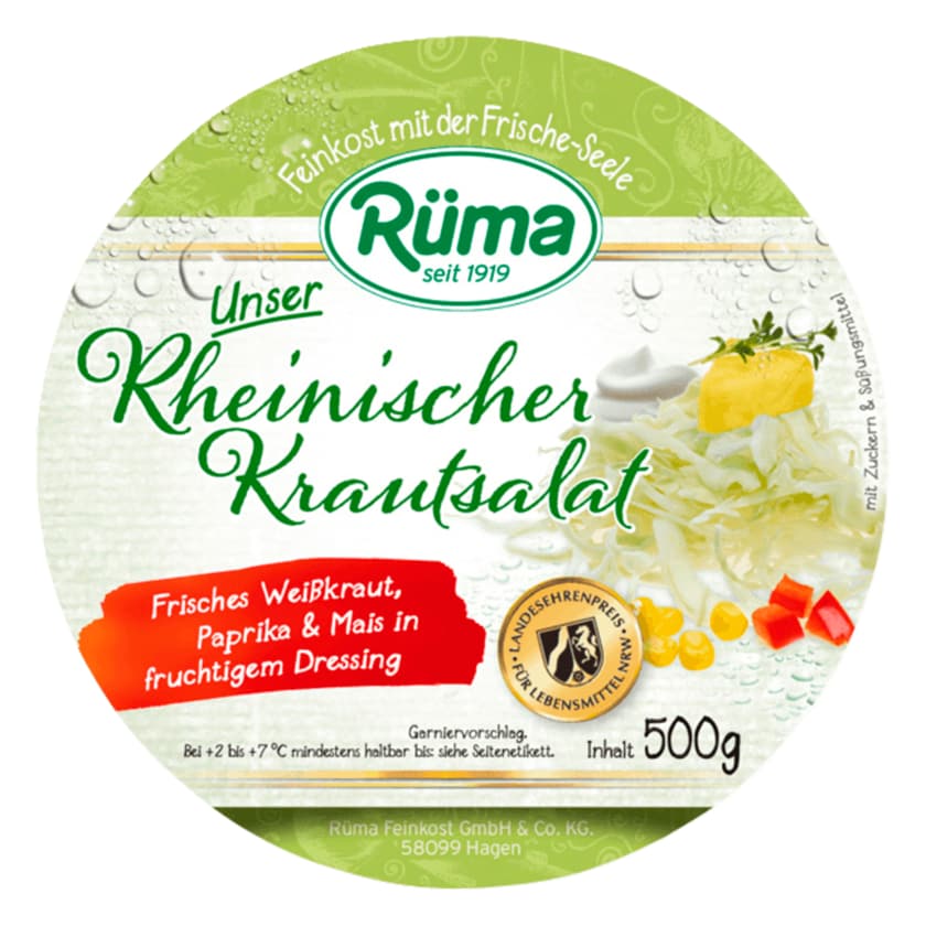 Rüma Unser Rheinischer Krautsalat 500g